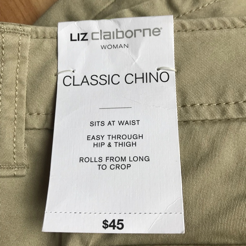 NWT Liz Claiborne Chino Pants 18W